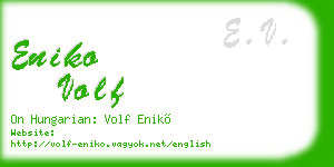 eniko volf business card